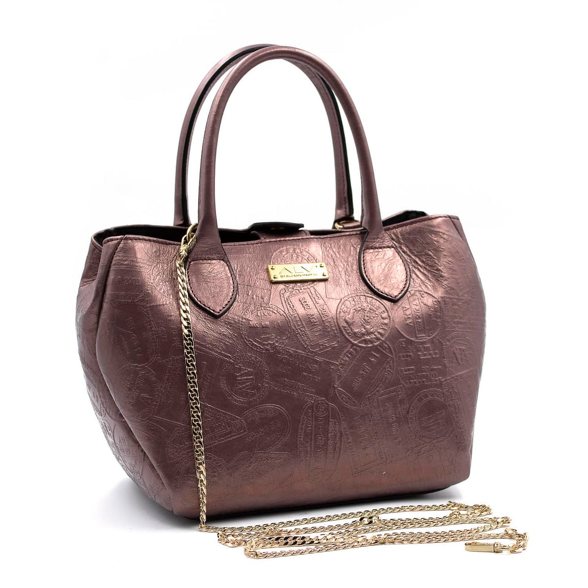 Borsa Bauletto Elevation STAMPATA CON CATENA donna ALV by Alviero Martini