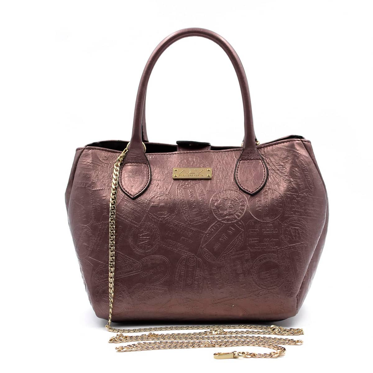 Borsa Bauletto Elevation STAMPATA CON CATENA donna ALV by Alviero Martini