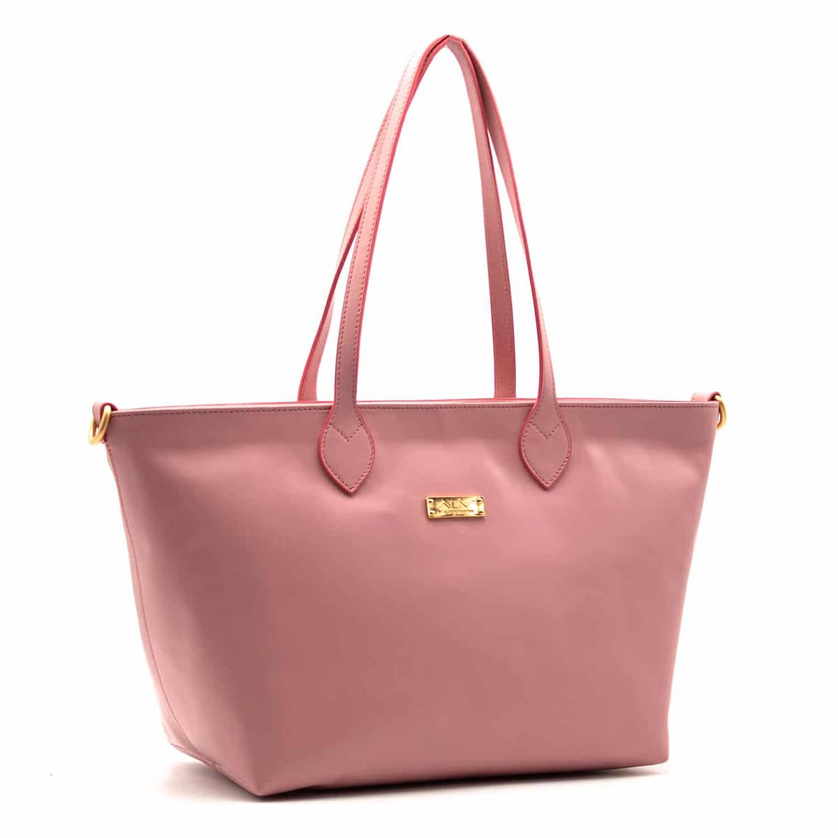 Borsa shopping in pelle liscia da Donna Alv by Alviero Martini