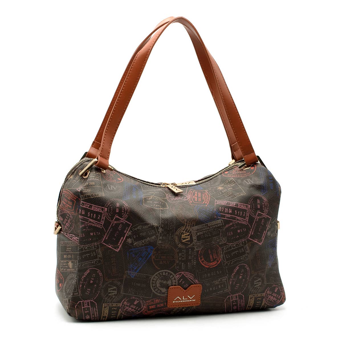 Borsa a bauletto con tracolla ALV by Alviero Martini