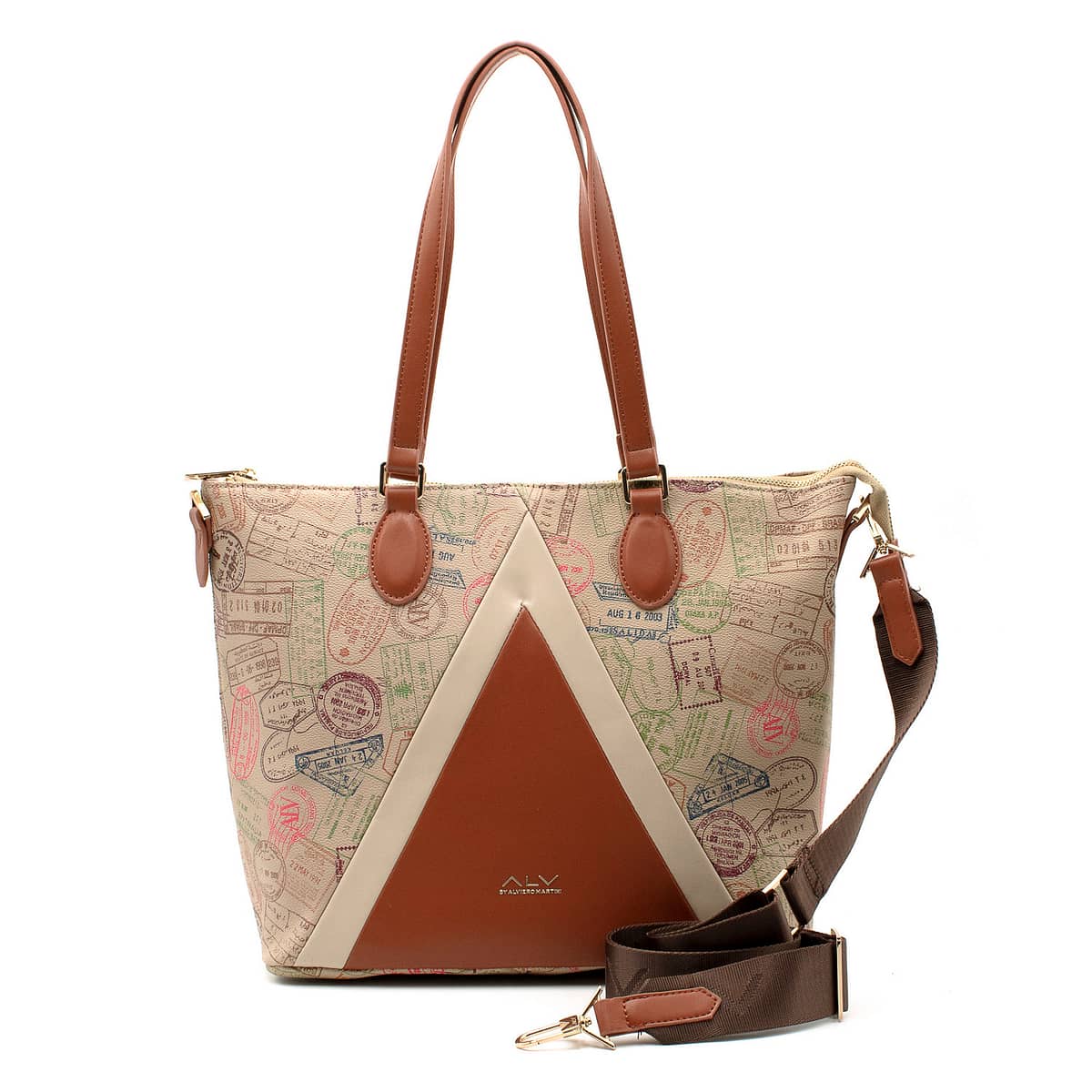 Borsa Shopping con tracolla da donna ALV by Alviero Martini