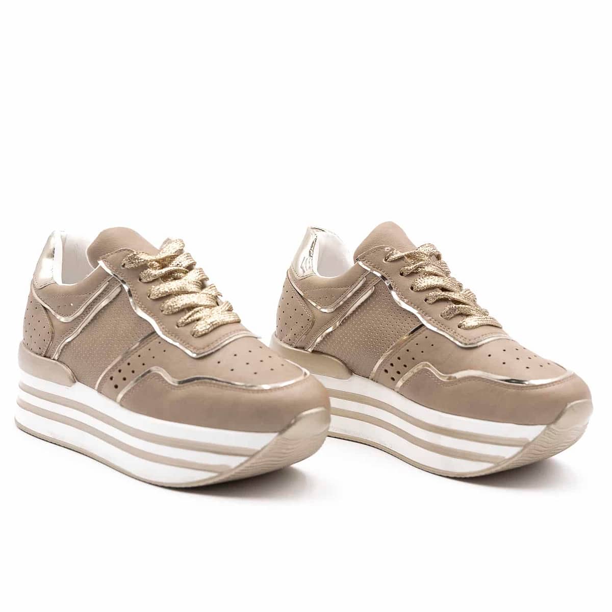 Sneakers da donna con tacco a zeppa